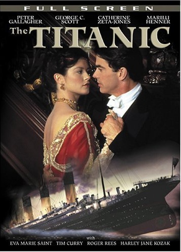 1996 Titanic Movie Poster, Catherine Zeta-Jones, Peter Gallagher